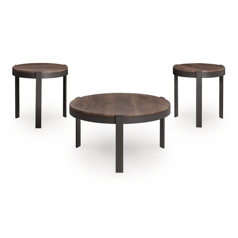  Signature Design by Ashley Horizon Hills T186-13 Occasional Table Set IMAGE 2