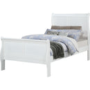  Size_Twin -- Crown Mark Louis Philipe Panel Bed IMAGE 1