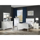  Size_Twin -- Crown Mark Louis Philipe Panel Bed IMAGE 2