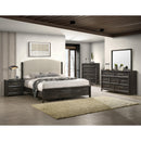  Size_Queen -- Crown Mark Ethel Upholstered Panel Bed IMAGE 3