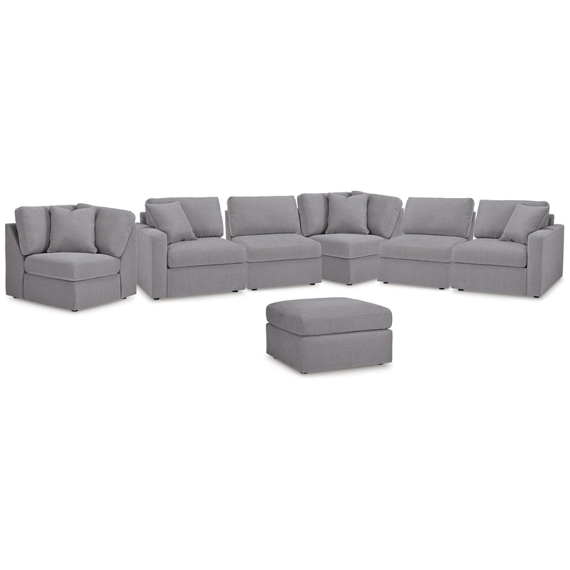  Signature Design by Ashley® Modmax 92104U18 6 pc Sectional and Ottoman - Granite IMAGE 1