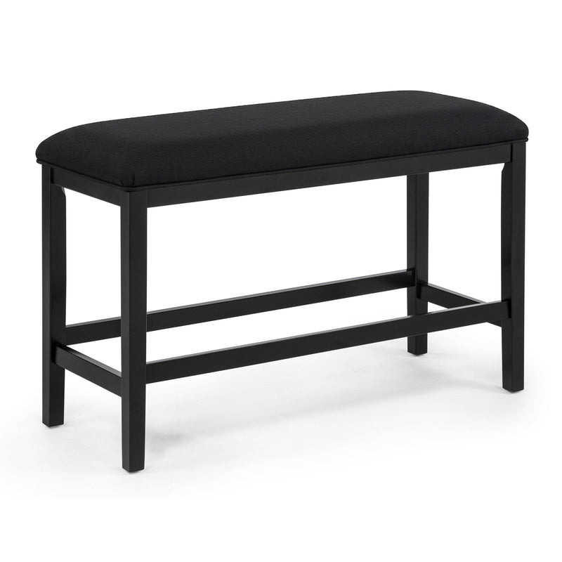  Crown Mark Sebastian 2725-BENCH-BK Counter Height Bench - Black IMAGE 1