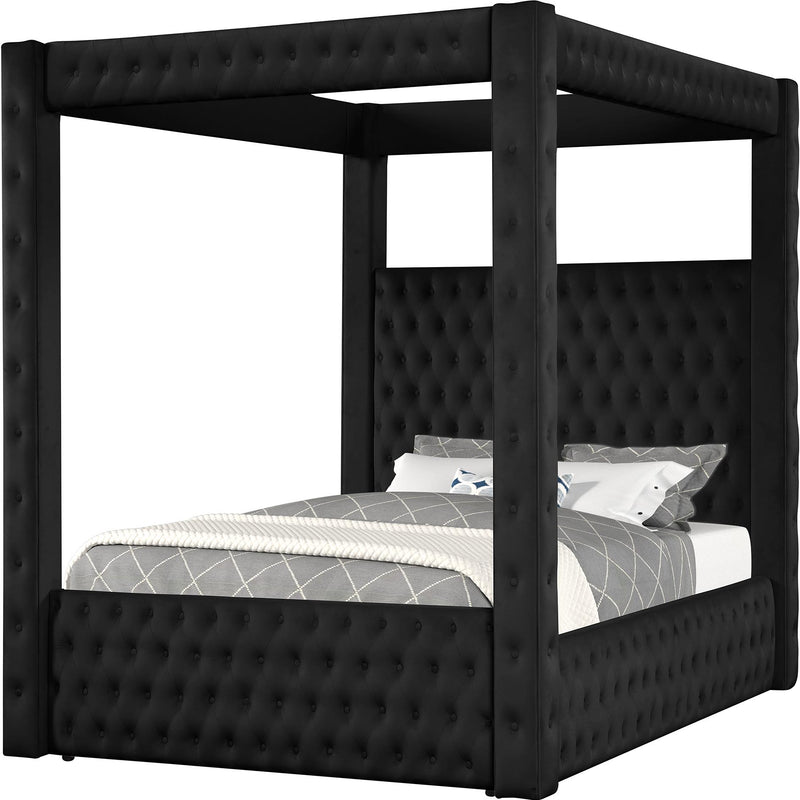  Crown Mark Annabelle 5114M-BK-K King Canopy Bed - Black IMAGE 2